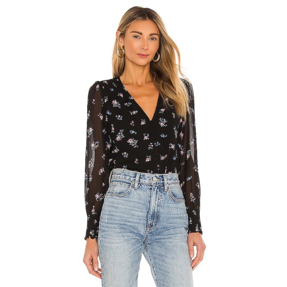 NWT 1.STATE Long Sleeve Blouse